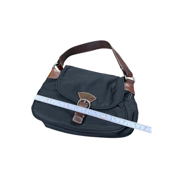 Dooney Bourke womans Black Brown Canvas Leather Handbag SKU 8761 - Picture 8 of 16